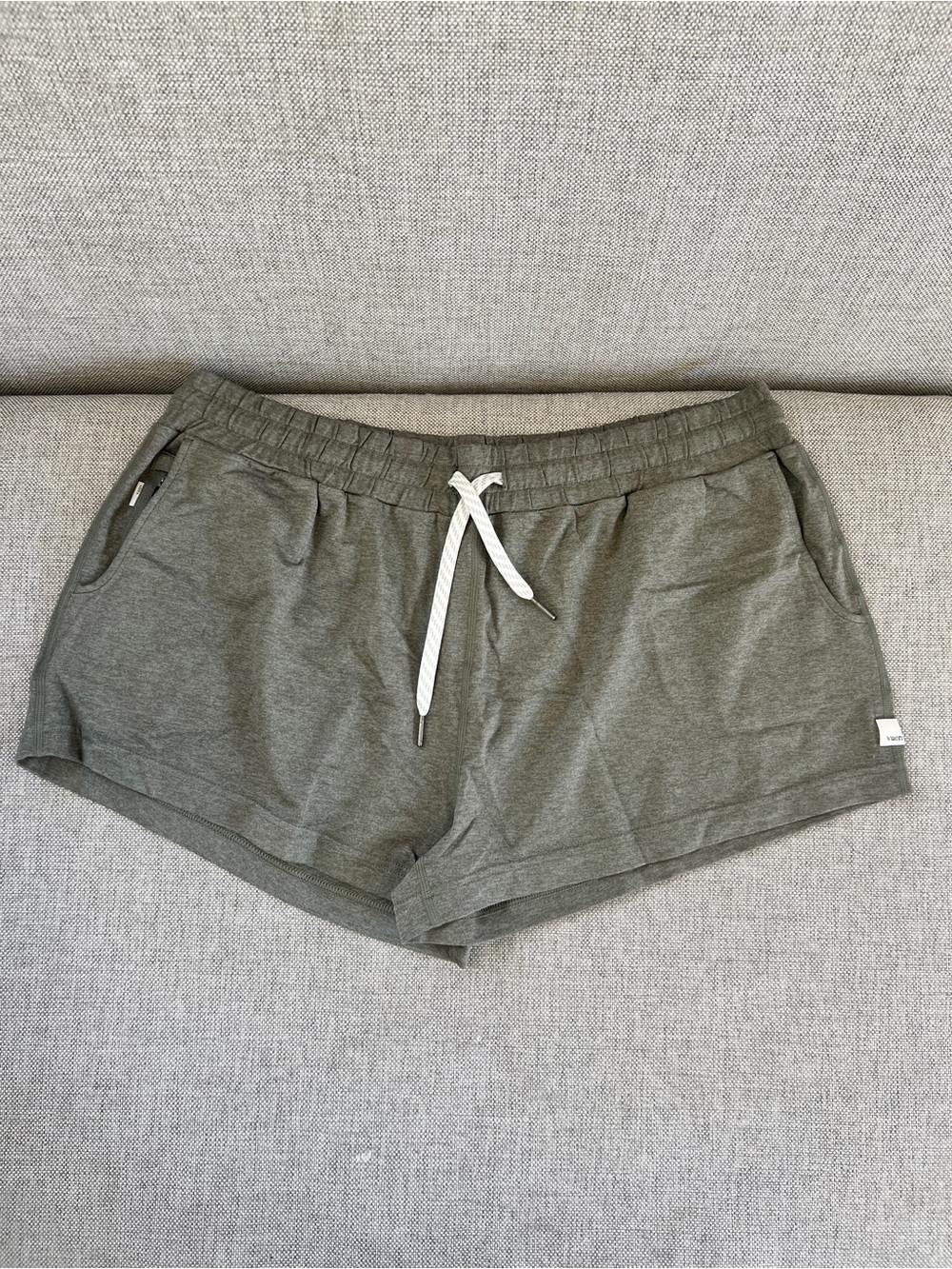 Vuori Olive Green Athletic Drawstring Shorts